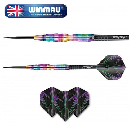 Winmau Simon Whitlock Urban Grip Darts. They have multi coloured barrells