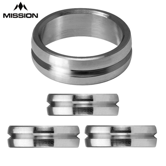 Mission F Lock Titanium Rings Flight Lock For Hole Punched Flights Ultra Tough