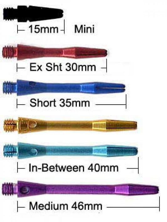 Deadeye Alloy Anodised Dart Shafts