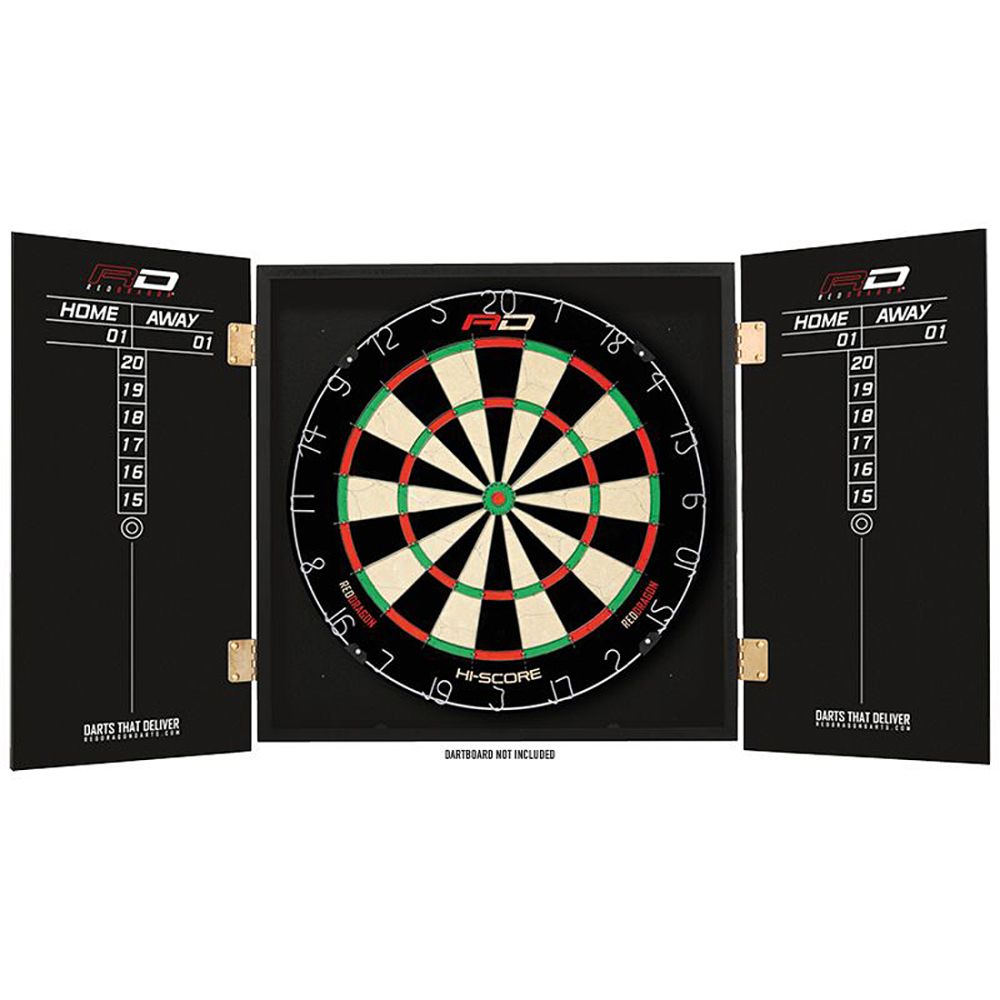 Red Dragon Peter Snakebite Wright Dartboard Cabinet