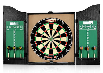 One80 Vapor Dartboard Cabinet Set Black