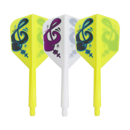 Condor Dart Flights - AXE PLAYER - Musical Note Mix