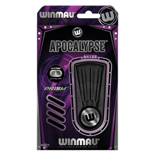 Winmau Apocalypse Darts. Finished in our stylish and unique black coated finish