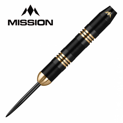 Mission Onza Black & Gold Brass M1 Steel Tip Darts