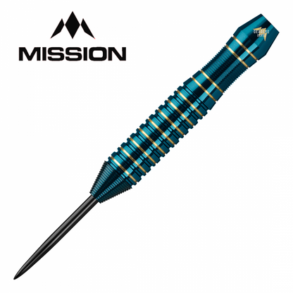 Mission Solace Blue/Green Electro Brass M1 Steel Tip Darts