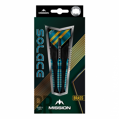 Mission Solace Blue/Green Electro Brass M1 Steel Tip Darts