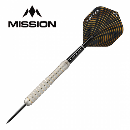 Mission Voltex Silver Electro Brass M1 Steel Tip Darts