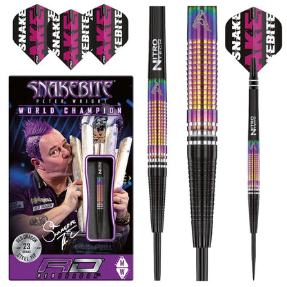 Red Dragon Peter Wright World Champion Tapered Se Steel Tip Darts