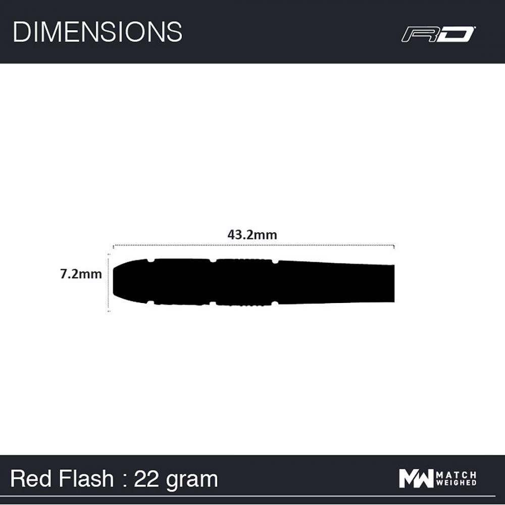 Red Dragon Red Flash Steel Tip Darts