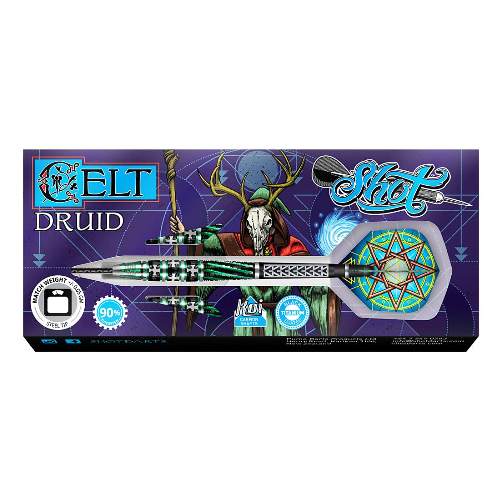 Shot Celt Druid Steel Tip Darts