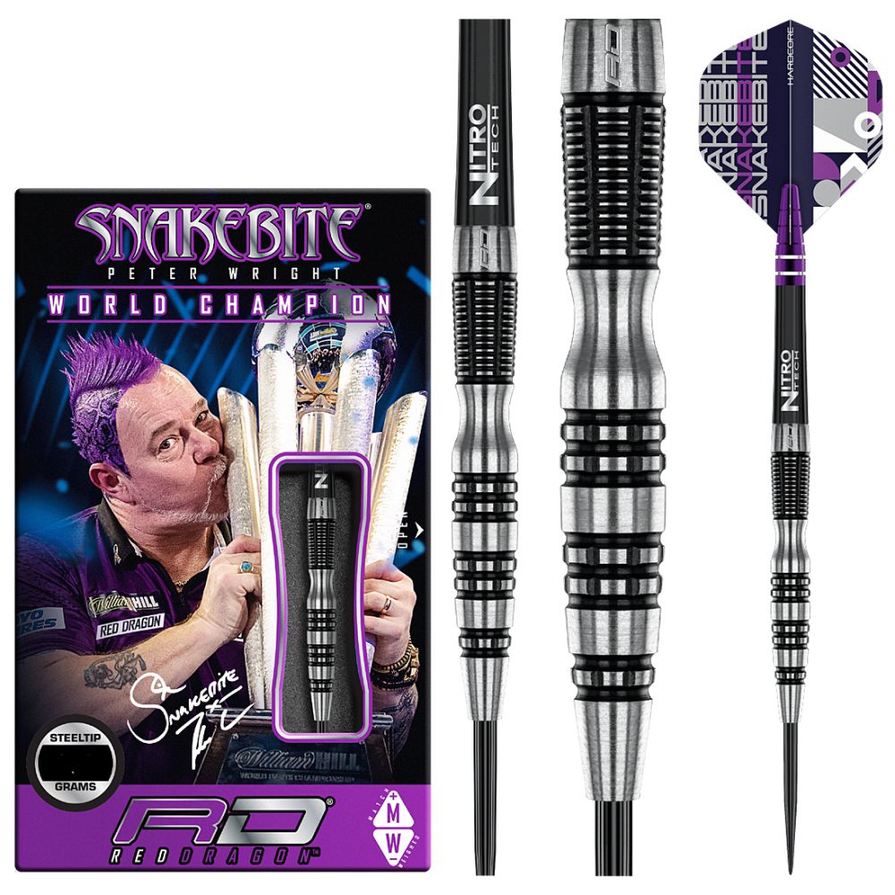 Red Dragon Peter Wright Snakebite Black Racer Darts