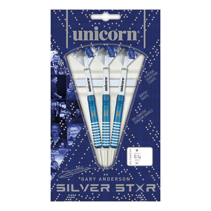 Unicorn Gary Anderson Blue Silver Star Darts