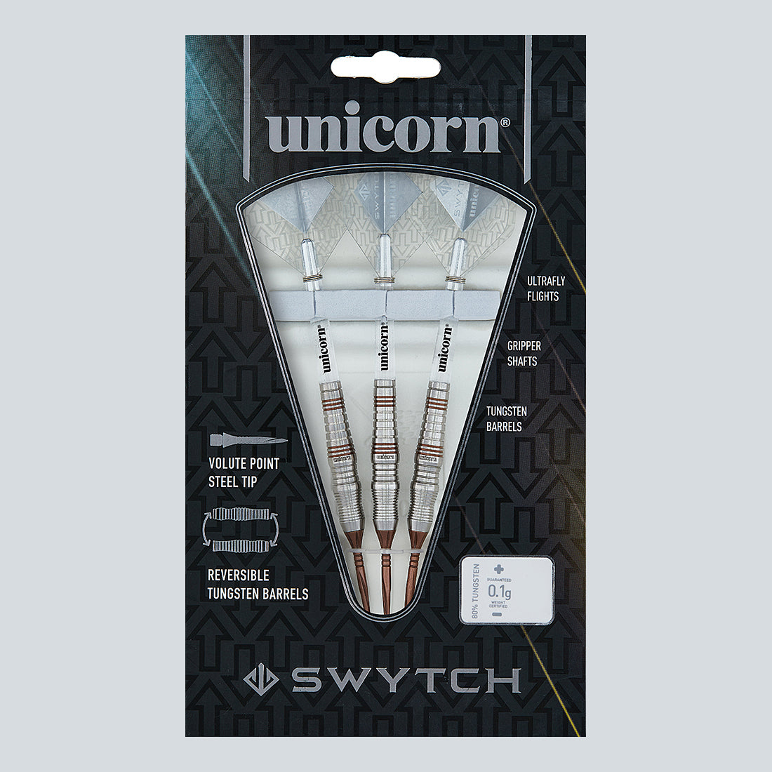 Unicorn Swytch Rosso Darts. SWYTCH REVERSIBLE 80% TUNGSTEN BARRELS
CUTTING EDGE TECHNOLOGY. PERFORMANCE ENHANCING