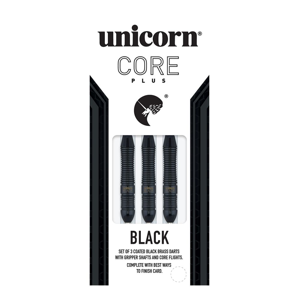 Unicorn Core Plus Black Brass Darts