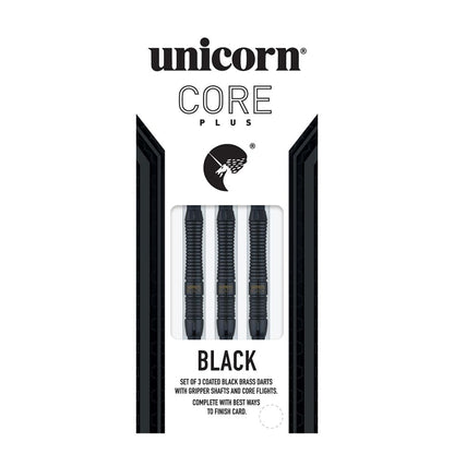 Unicorn Core Plus Black Brass Soft Tip Darts