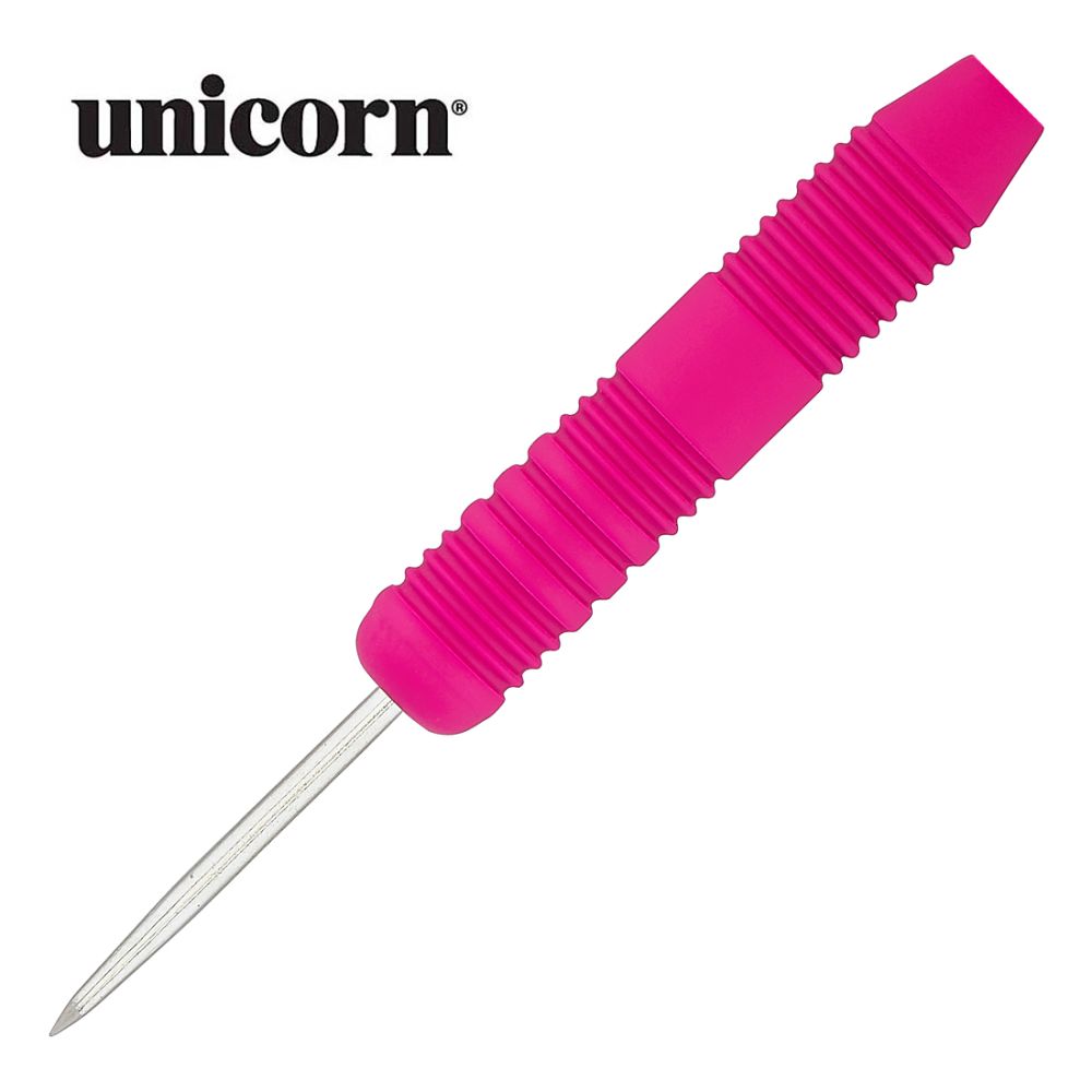 Unicorn Core Plus Rubberised Pink Brass Darts