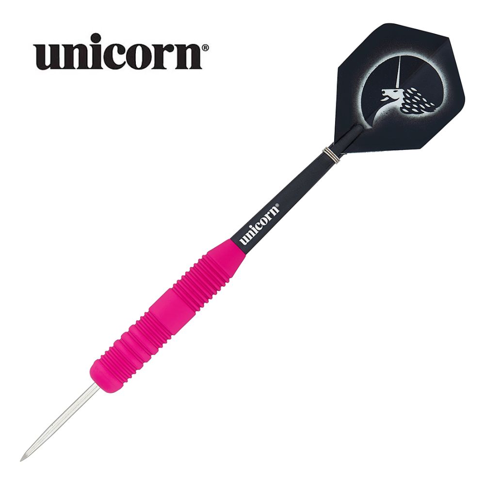 Unicorn Core Plus Rubberised Pink Brass Darts