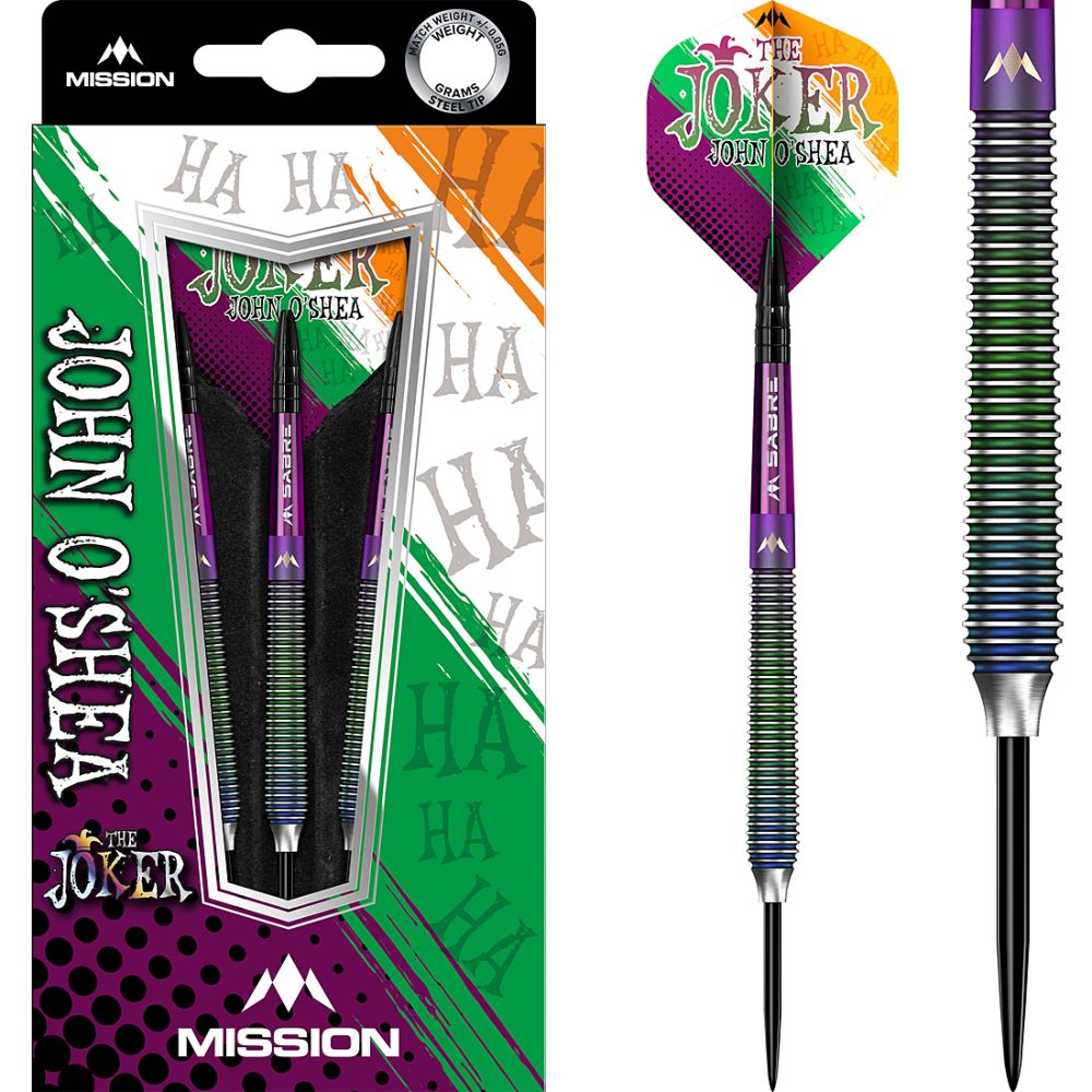 Mission "The Joker" John O'Shea Steel Tip Tungsten Darts