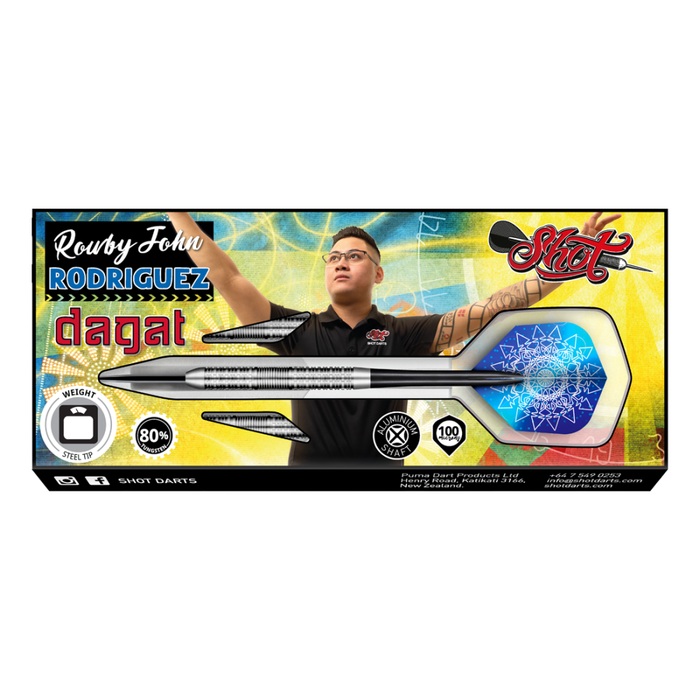 Shot Rowby John Rodriguez Dagat Steel Tip Darts