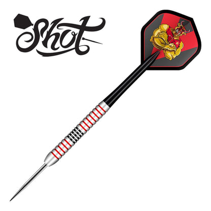 Shot Michael Smith Bully Boy Steel Tip Darts - Plated Brass