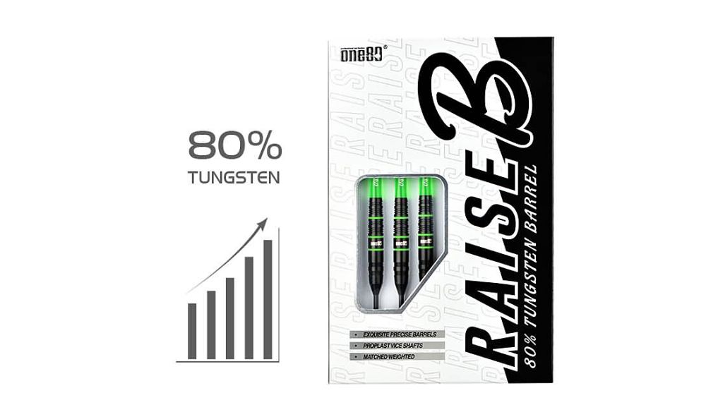 One80 Raise B Steel Tip Darts