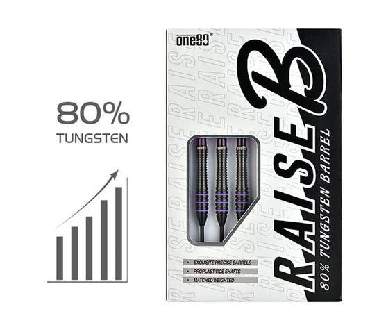 One80 Raise B Steel Tip Darts