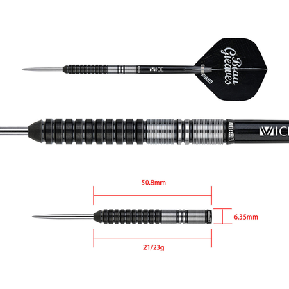 One80 Beau Greaves VHD Black Steel Tip Darts