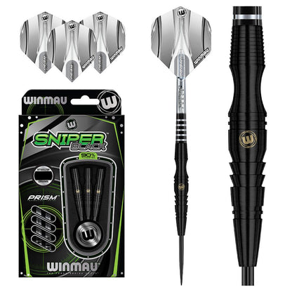 Winmau Sniper Black 90% Tungsten Steel Tip Darts