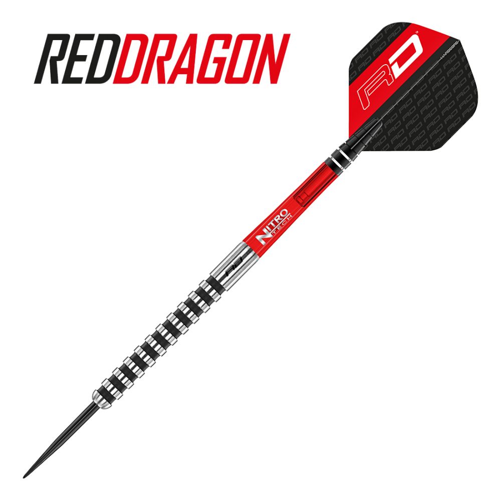 Red Dragon Javelin Black 85% Tungsten Steel Tip Darts