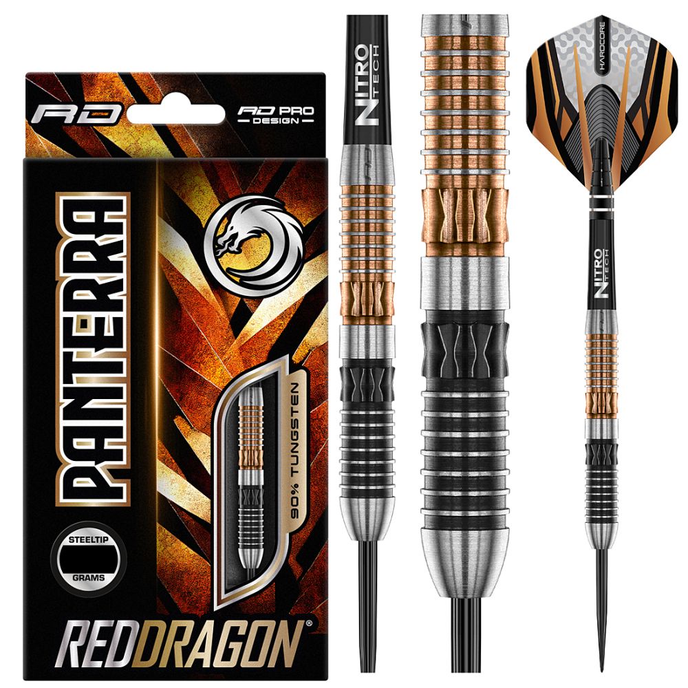 Red Dragon Panterra 90% Tungsten Steel Tip Darts