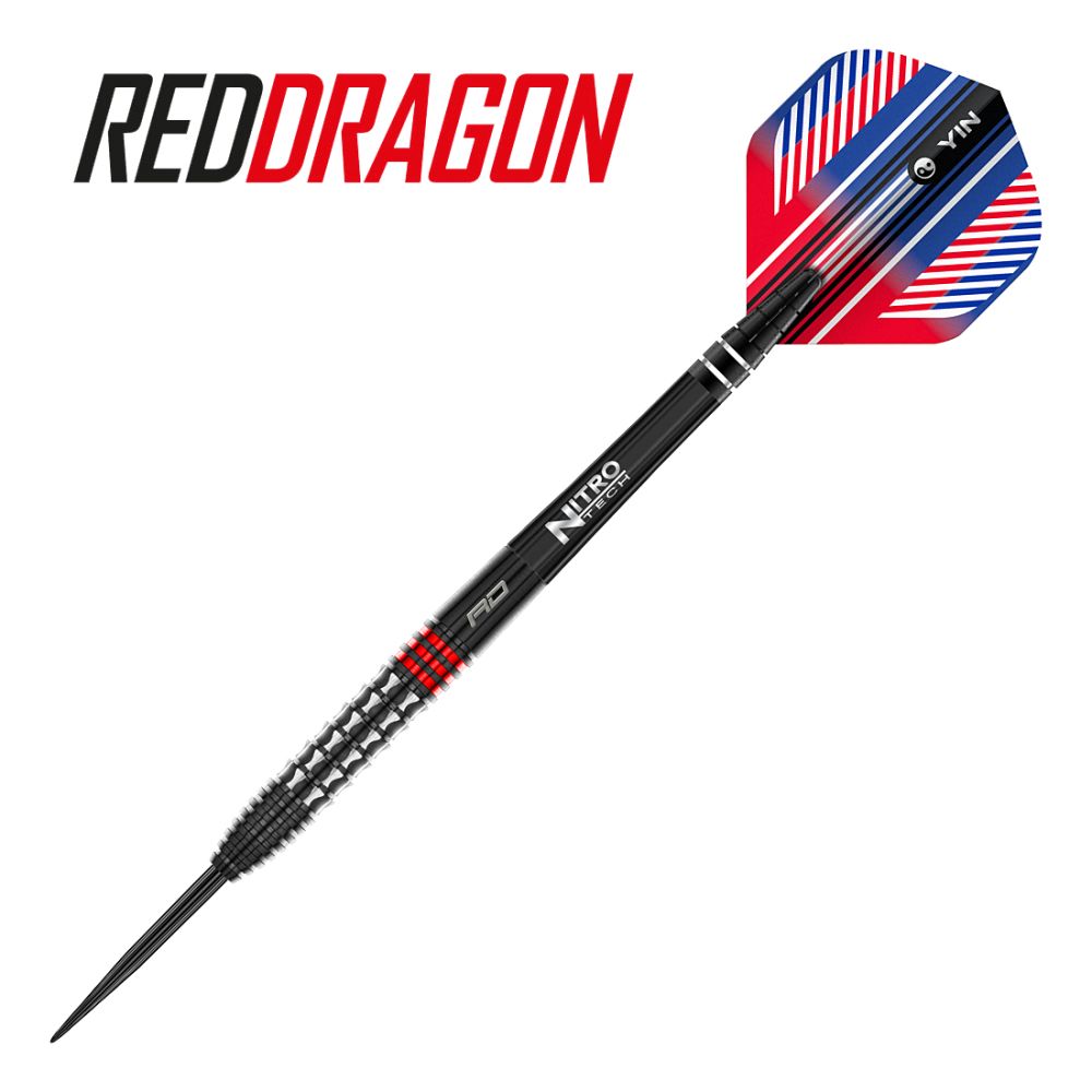 Red Dragon Vengeance Red 90% Tungsten Steel Tip Darts