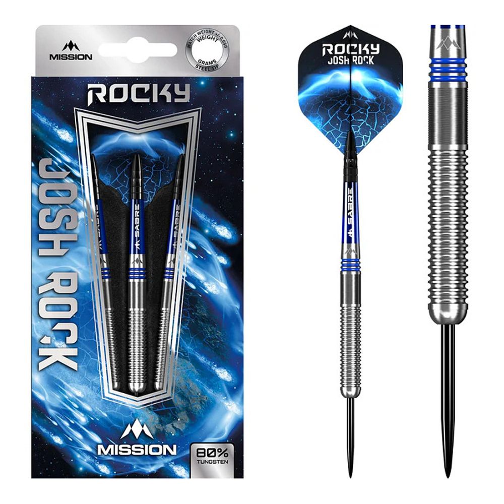 Mission Josh Rock 80% Steel Tip Darts