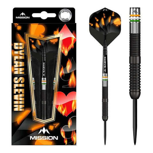 Mission Dylan Slevin 90% Steel Tip Darts Oceans