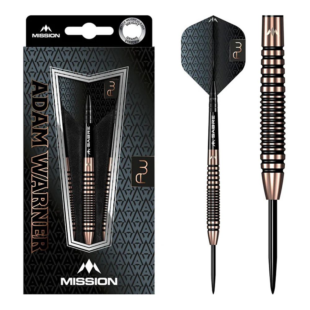 Mission Adam Warner 90% Steel Tip Darts