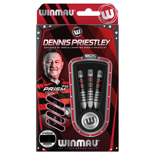 Winmau Dennis Priestley Diamond 3-Zero Steel Tip Darts
