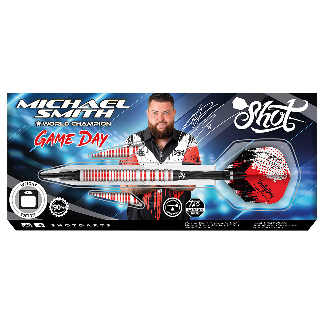 Shot Michael Smith Game Day Soft Tip Darts