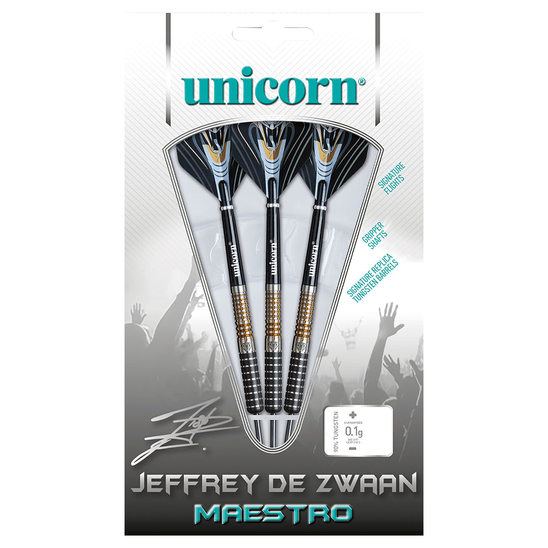 Unicorn Maestro Jeffrey De Zwaan Phase 3 Darts - Packaging