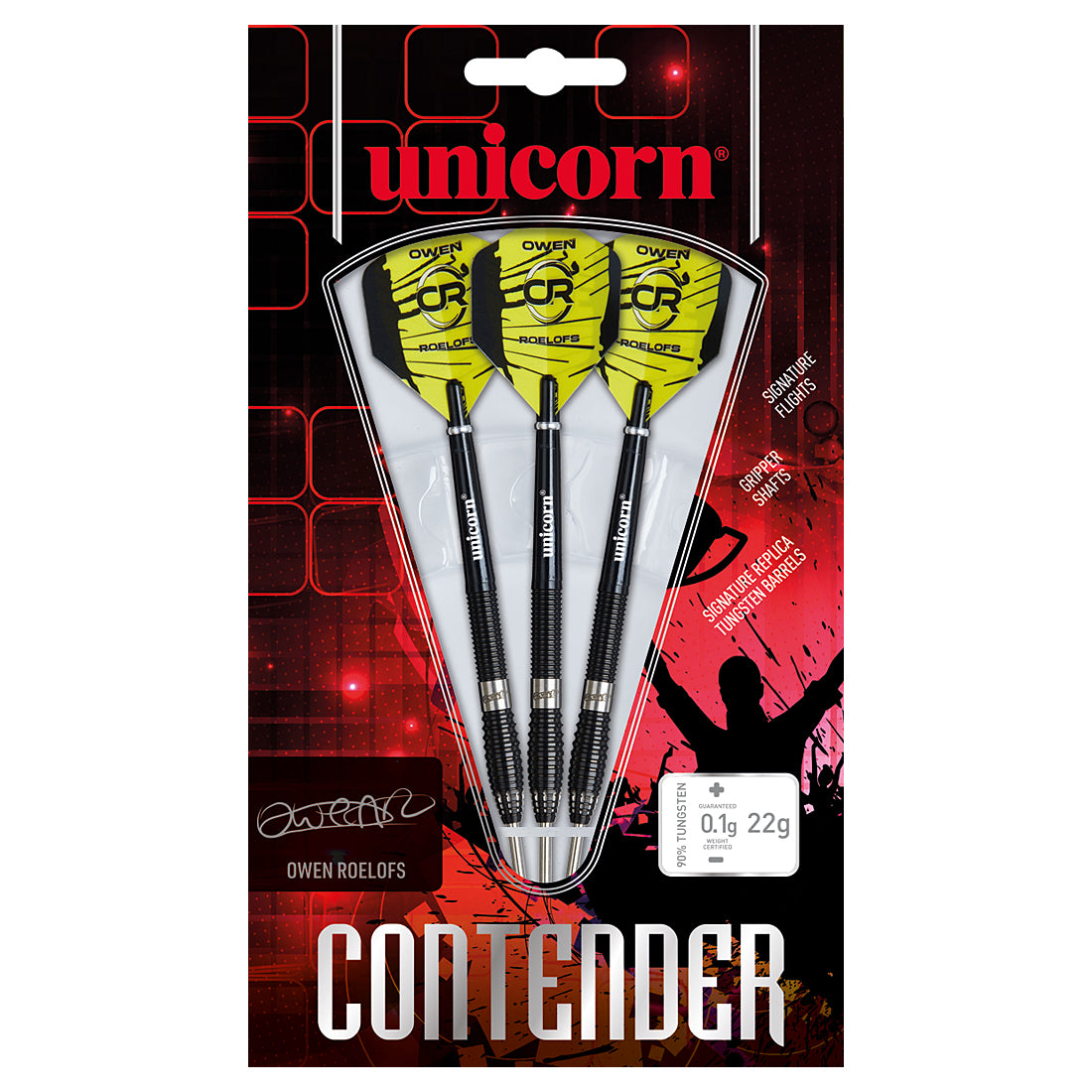 Unicorn Contender Owen Roelofs Darts Packaging