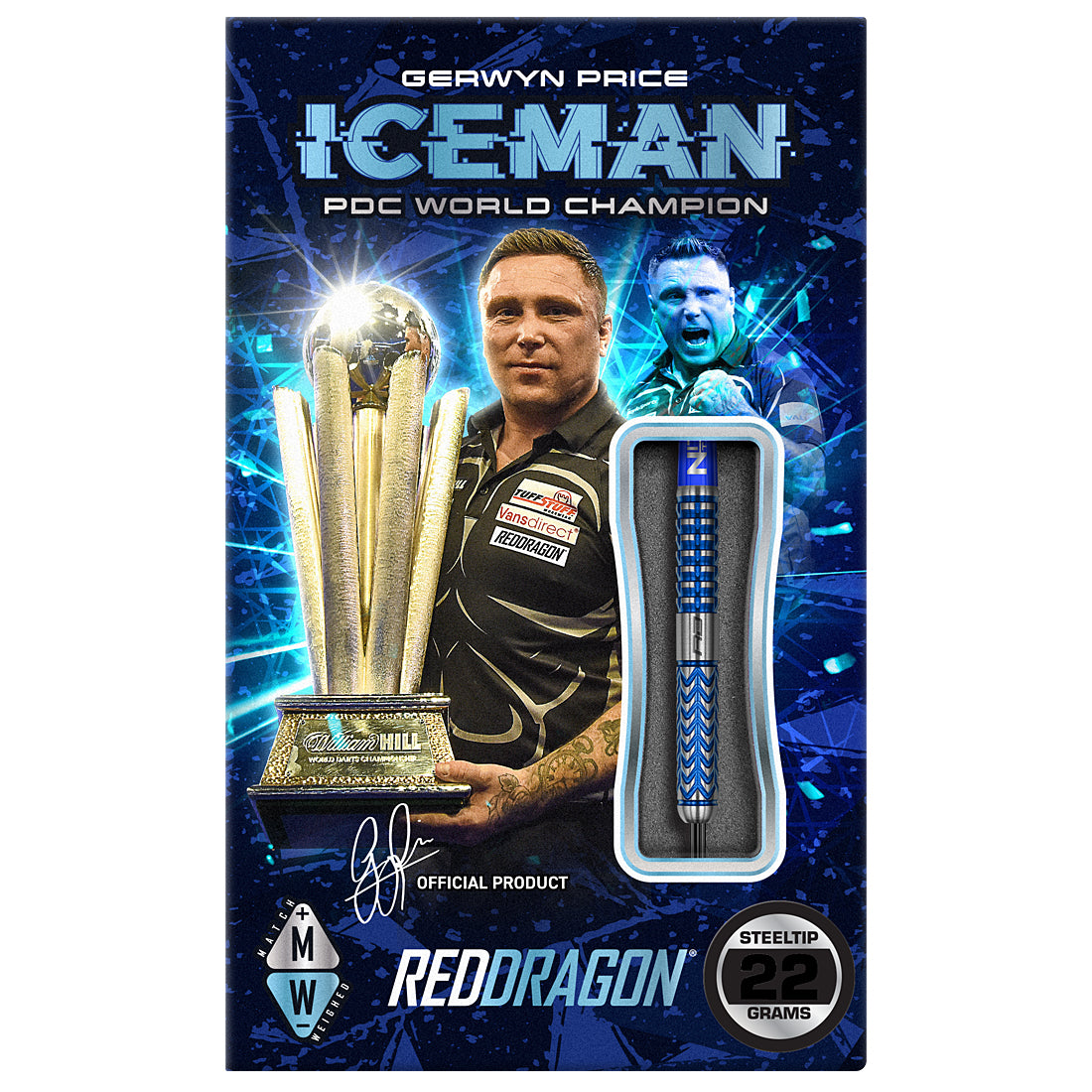 Red Dragon Gerwyn Price Glacier Darts