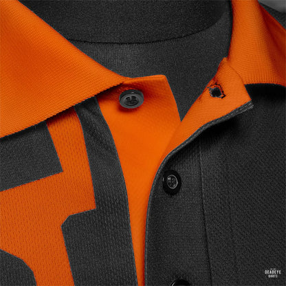 Harrows Rapide Black and Orange Dart Shirt