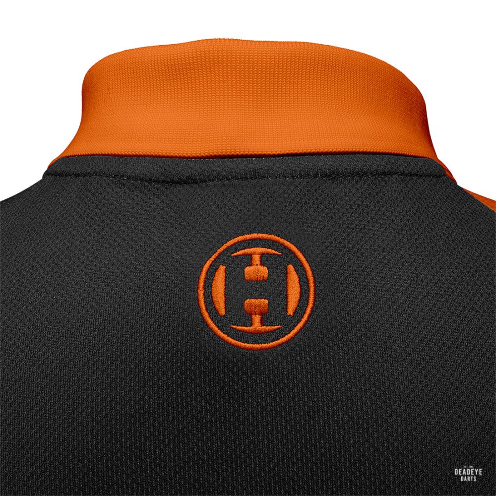 Harrows Rapide Black and Orange Dart Shirt