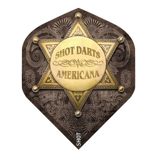 Shot Americana Tin Dart Flights