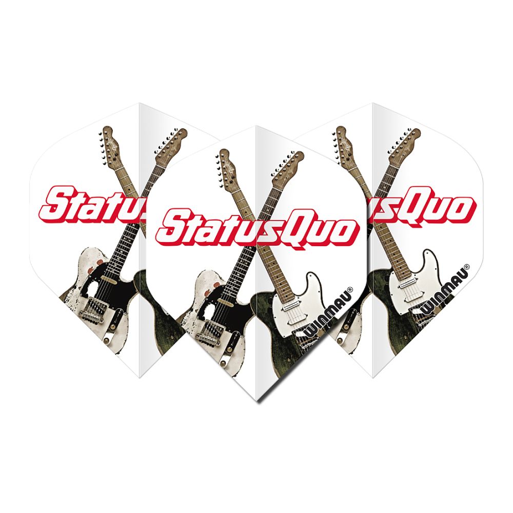 Winmau Rock Legends Status Quo Guitars Standard Flights