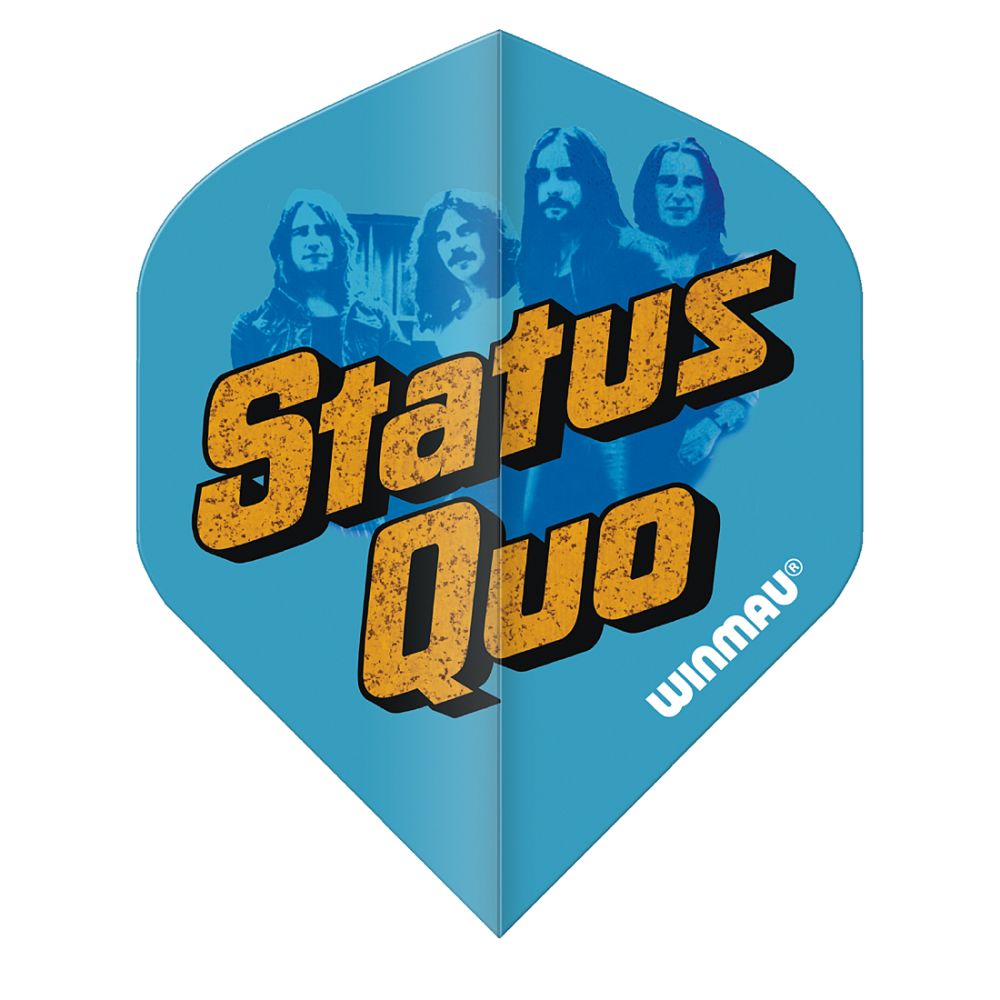 Winmau Rock Legends Status Quo Logo Standard Flights