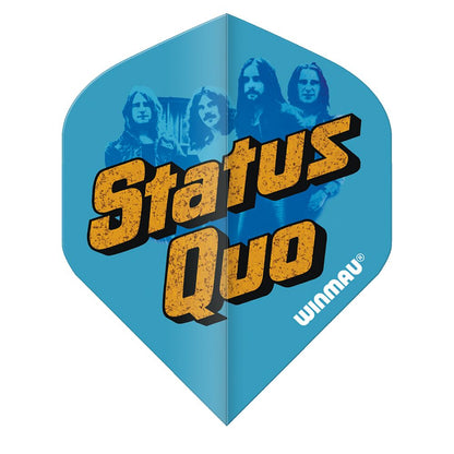 Winmau Rock Legends Status Quo Logo Standard Flights