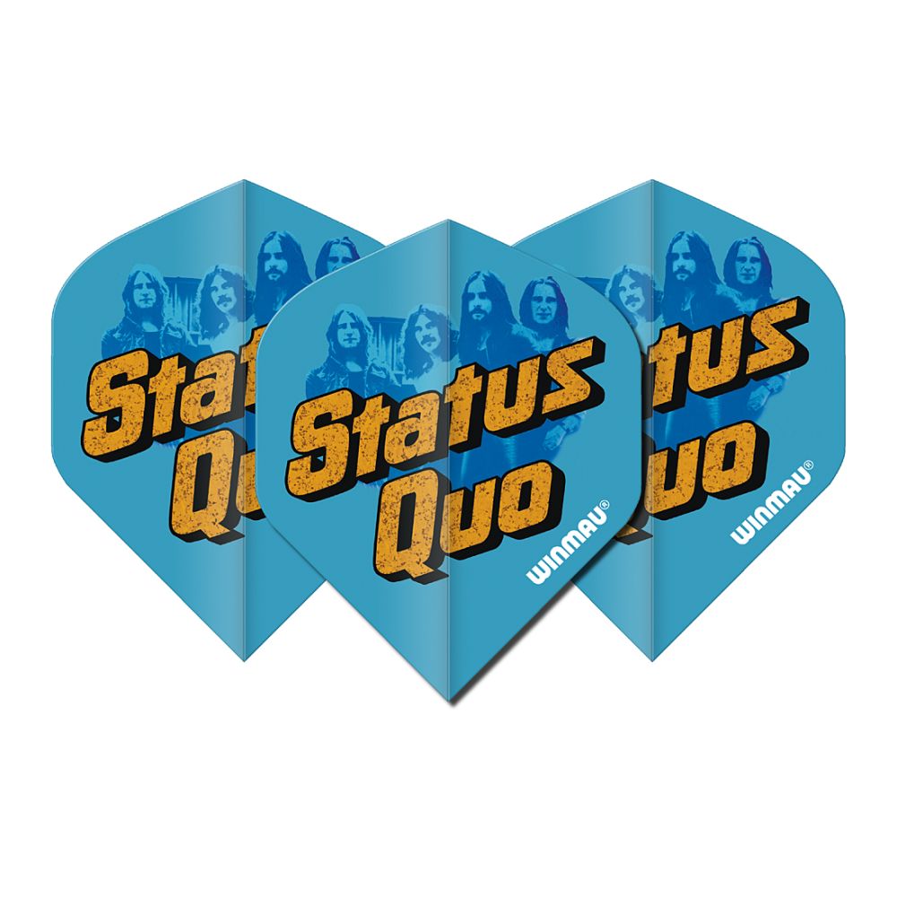 Winmau Rock Legends Status Quo Logo Standard Flights