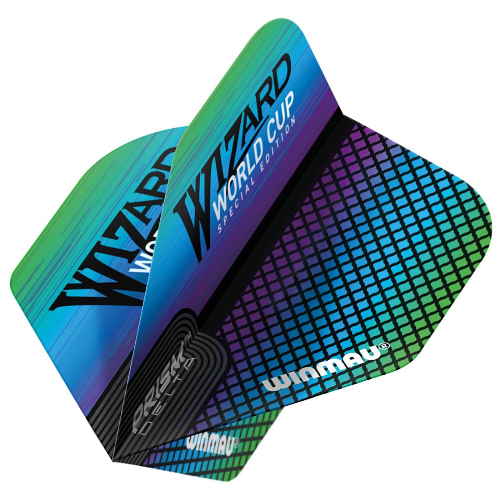 Winmau Prism Delta Wizard Rainbow Dart Flights