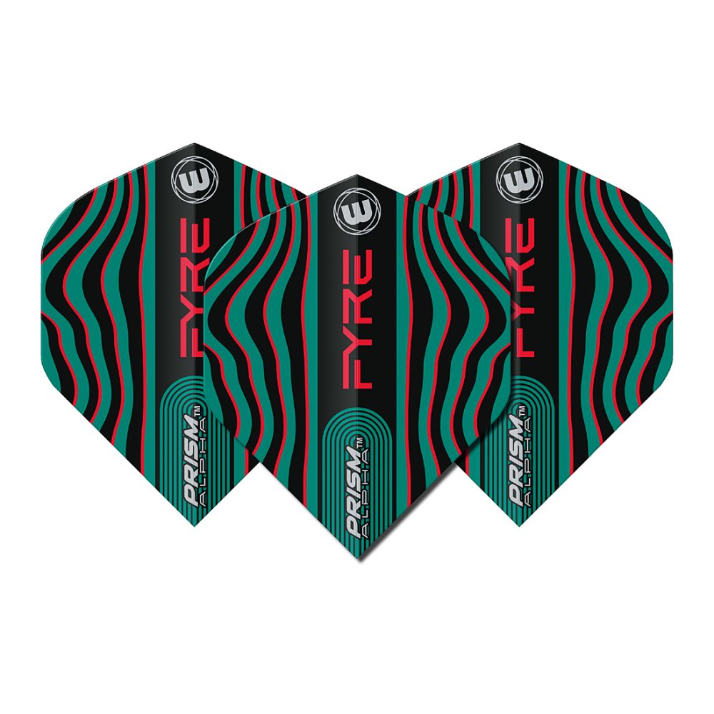 Winmau Prism Alpha Fyre Black Dart Flights