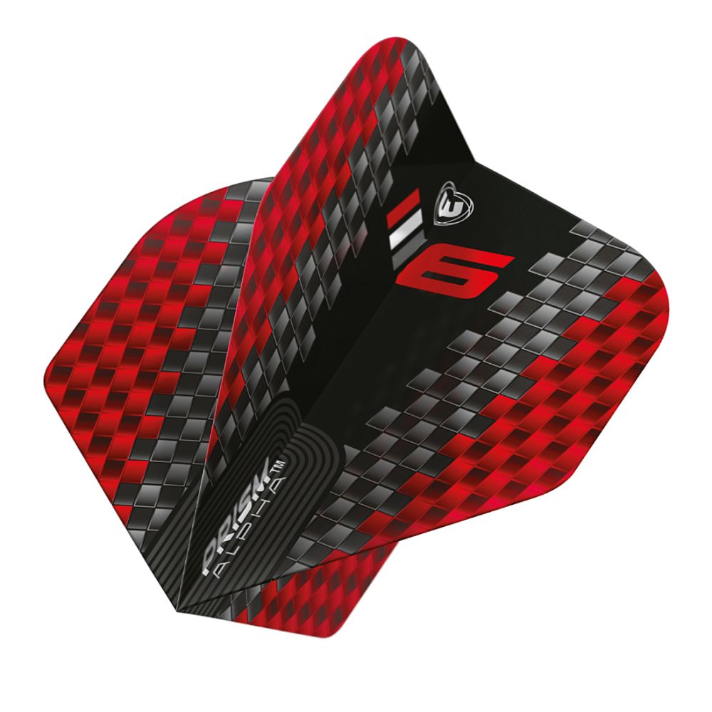 Winmau Prism Alpha Blade 6 Chevron Black Dart Flights