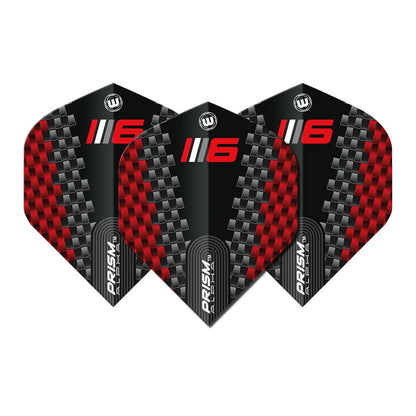 Winmau Prism Alpha Blade 6 Chevron Black Dart Flights